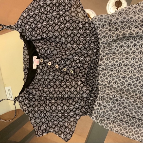 Xhilaration Black and White Asymmetrical Dress - Picture 1 of 7